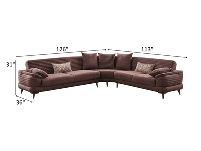 Portos 126" / 113" Wide Convertible Sectional