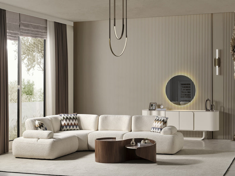 Perla Puffy Extendable Sectional