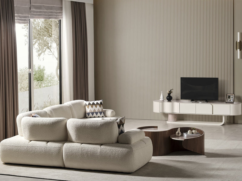 Perla Puffy Extendable Sectional