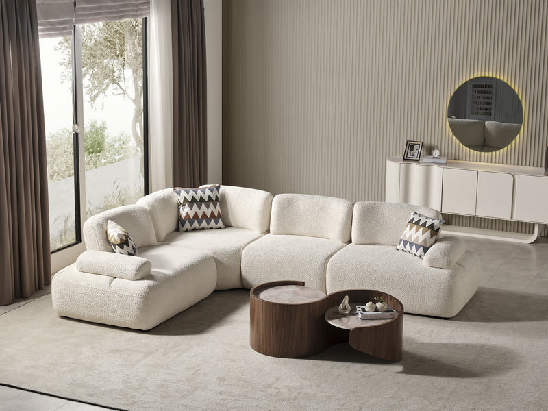 Perla Puffy Extendable Sectional