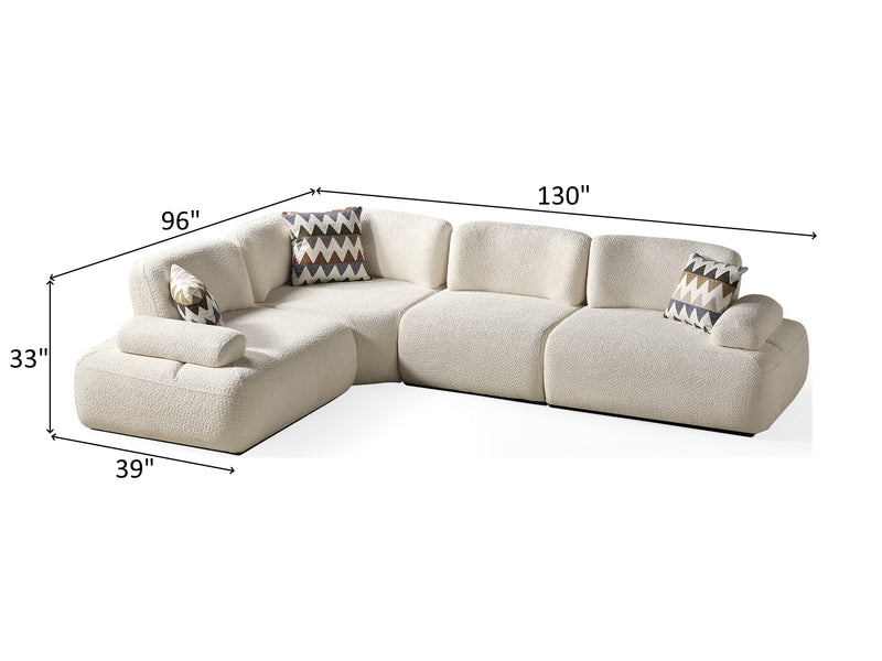 Perla Puffy Extendable Sectional
