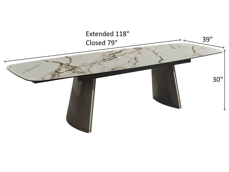 RH 888 DT - 6370 DC 6-8-10 Person Dining Room Set