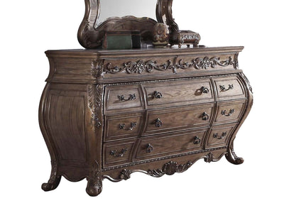 Ragenardus 73" Wide 9 Drawer Dresser With Mirror