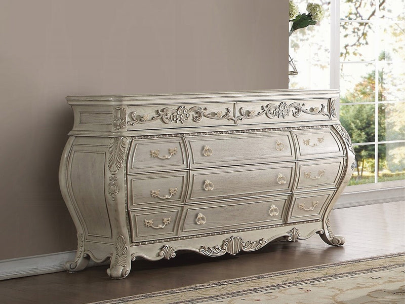 Ragenardus 73" Wide 9 Drawer Dresser With Mirror