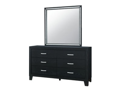 Reid 58.4" Wide 6 Drawer Dresser With Mirror