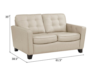 Renzo 9266 Leather Living Room Set