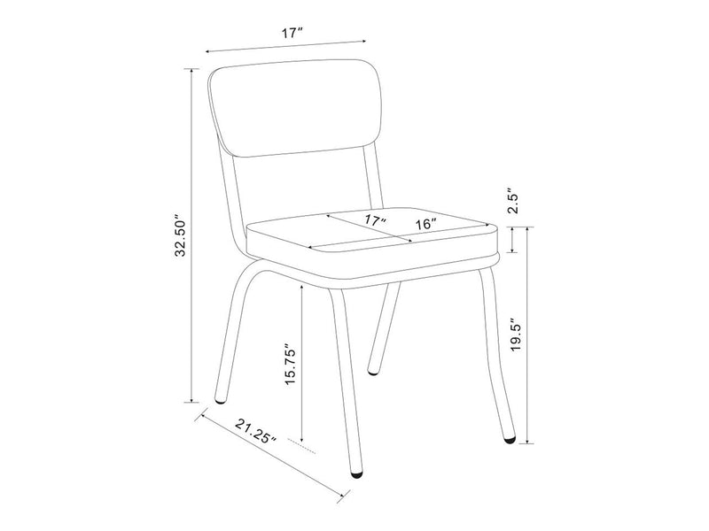 Retro 4 Person Round Dining Room Set