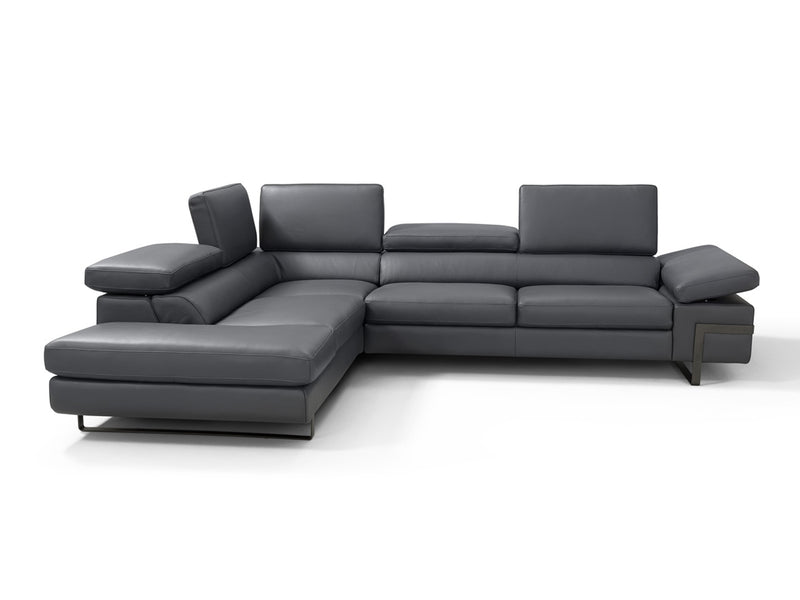 Rimini 110" / 91" Wide Leather Sectional