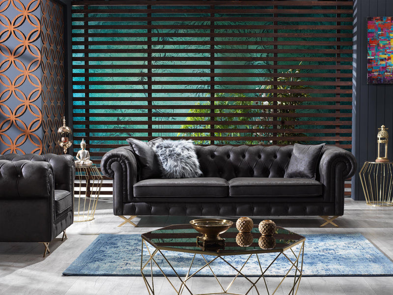 Rixos Rolled Arm Living Room Set