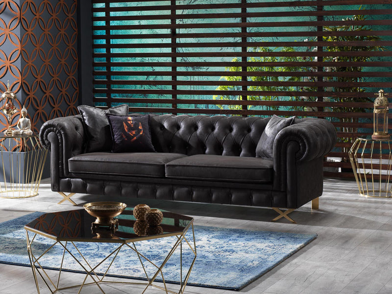 Rixos Rolled Arm Living Room Set