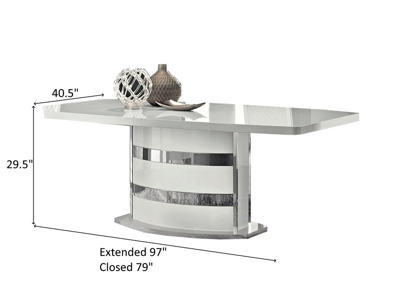 Roma Es 97" / 79" Wide Extendable Dining Table