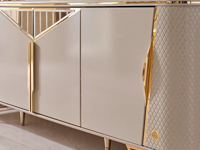 Romances 4 Door Buffet With Mirror