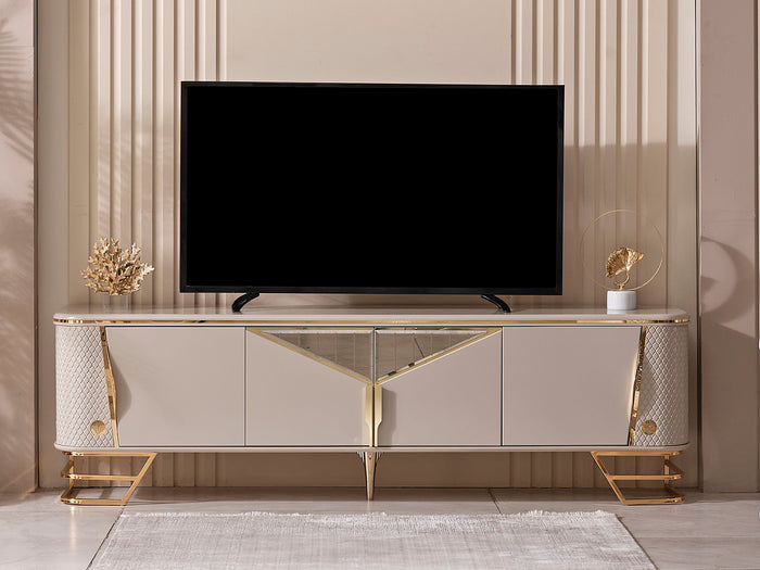 Romances 81" Wide 4 Door TV Stand