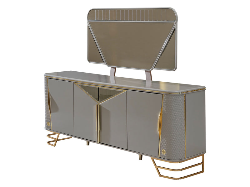 Romances 4 Door Buffet With Mirror