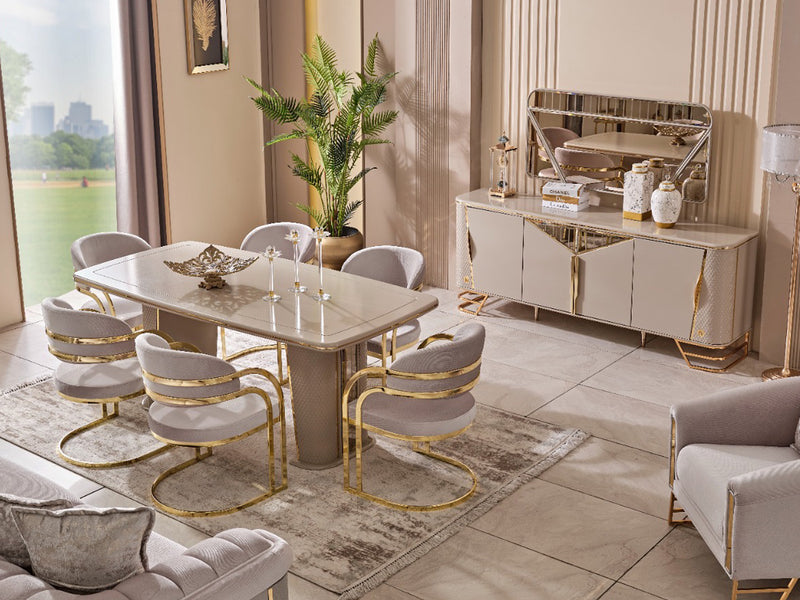 Romances 4 Door Buffet With Mirror