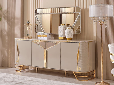 Romances 4 Door Buffet With Mirror