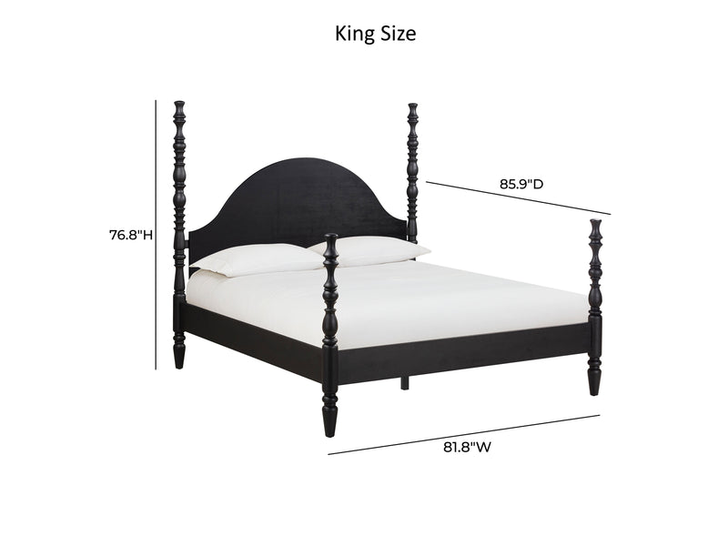Rosalie Four-Poster Platform Bed