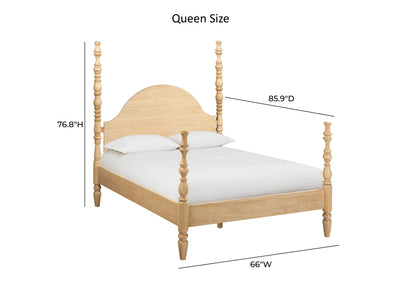 Rosalie Four-Poster Platform Bed