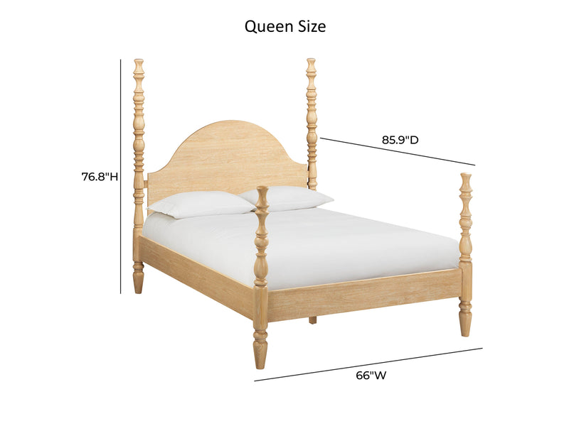 Rosalie Four-Poster Platform Bed