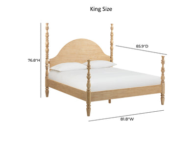 Rosalie Four-Poster Platform Bed