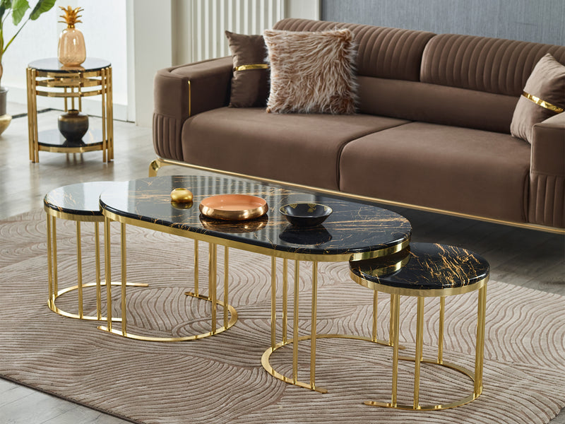 Round (2 in 1) 47" Wide Coffee Table