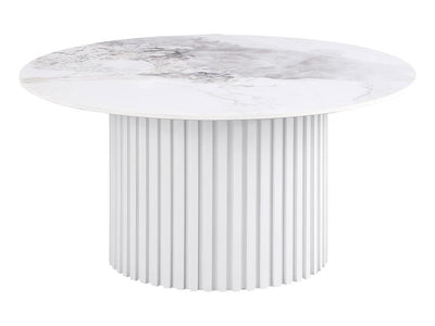 Rowena 35.5" Wide Faux Marble Coffee Table