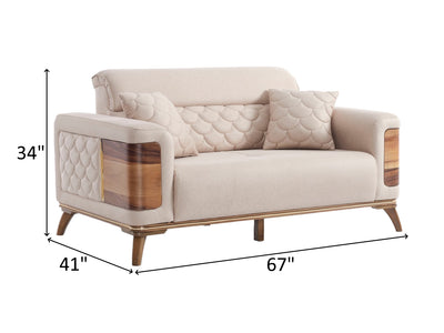 Ruby 67" Wide Extendable Loveseat