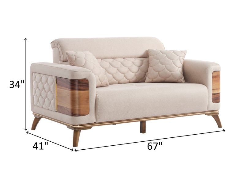 Ruby 67" Wide Extendable Loveseat