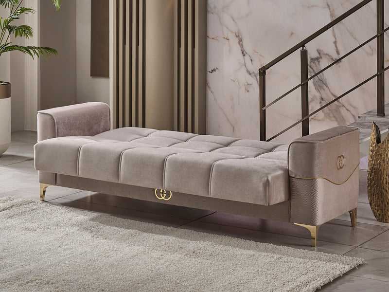 Clara 90" Wide Square Arm Convertible Sofa
