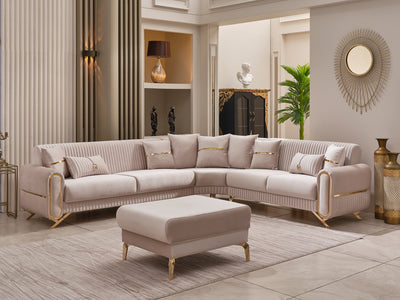 Royals 125" / 113" Wide Convertible Sectional