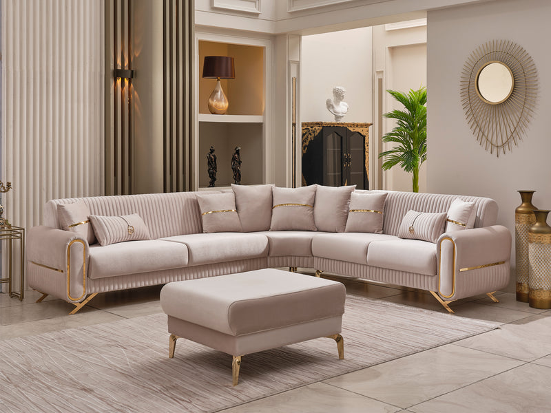 Royals 125" / 113" Wide Convertible Sectional