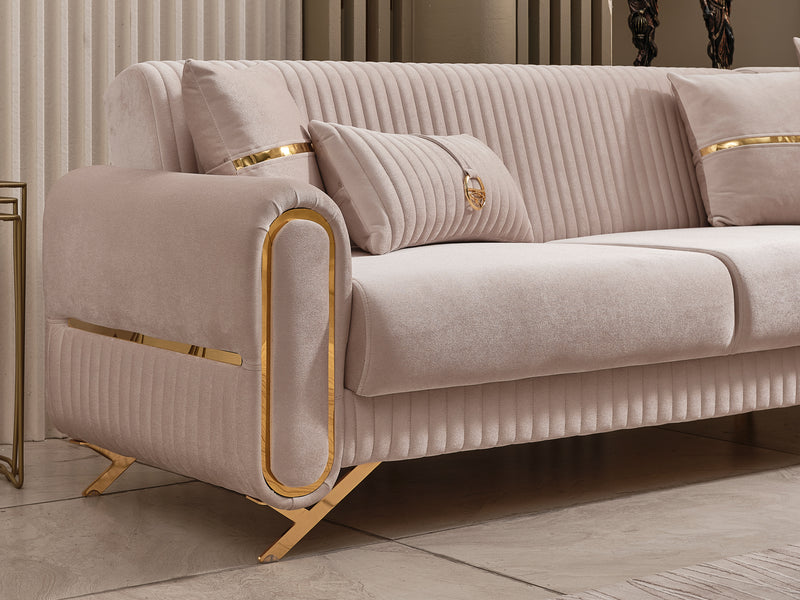 Royals 125" / 113" Wide Convertible Sectional