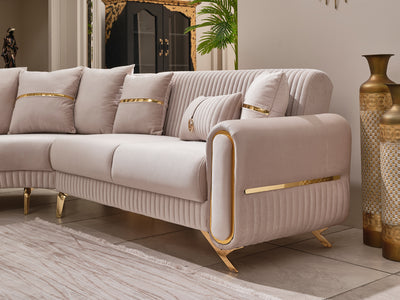 Royals 125" / 113" Wide Convertible Sectional