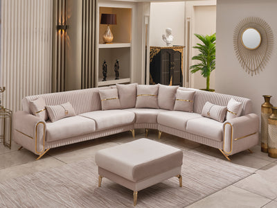 Royals 125" / 113" Wide Convertible Sectional