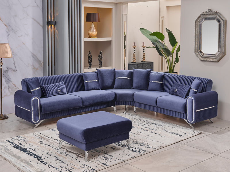 Royals 125" / 113" Wide Convertible Sectional
