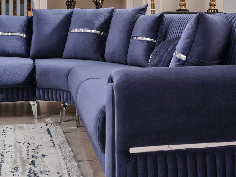 Royals 125" / 113" Wide Convertible Sectional