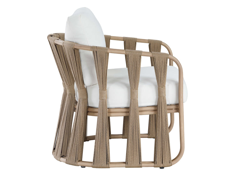 San Pietro 33.5" Wide Resilient Waterproof Fabric Upholstered Patio Armchair