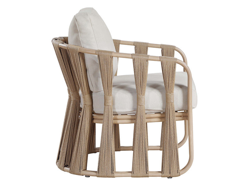 San Pietro 33.5" Wide Resilient Waterproof Fabric Upholstered Patio Armchair