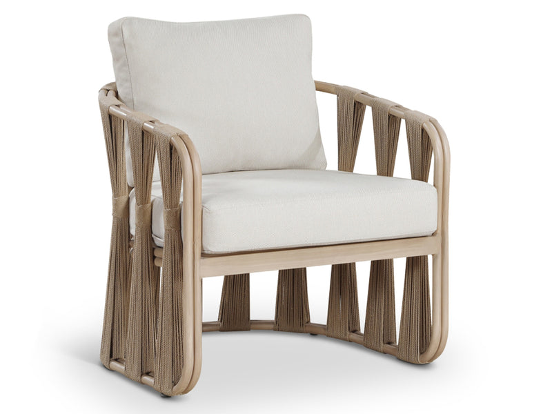 San Pietro 33.5" Wide Resilient Waterproof Fabric Upholstered Patio Armchair