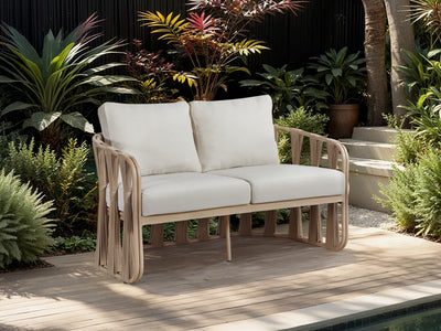 San Pietro 60.5" Wide Resilient Waterproof Fabric Upholstered Patio Loveseat