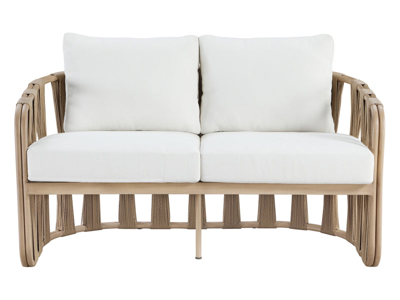 San Pietro 60.5" Wide Resilient Waterproof Fabric Upholstered Patio Loveseat