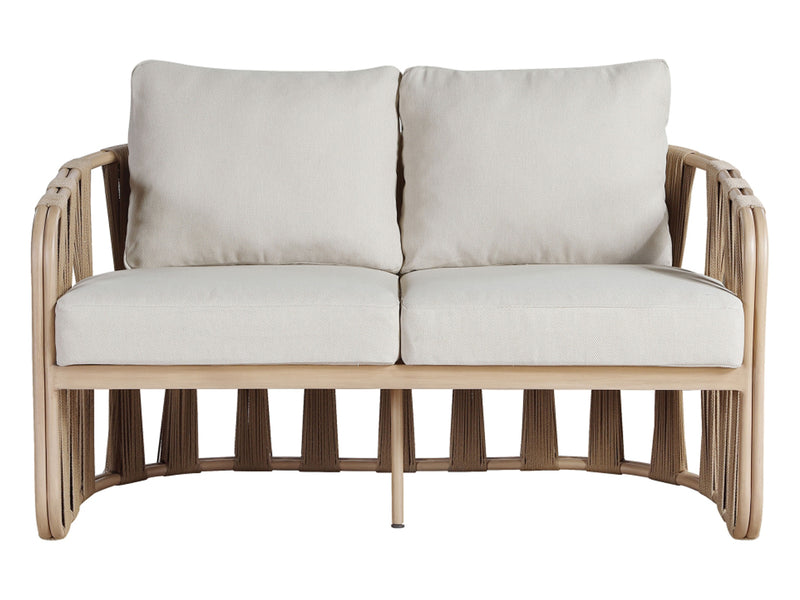 San Pietro 60.5" Wide Resilient Waterproof Fabric Upholstered Patio Loveseat