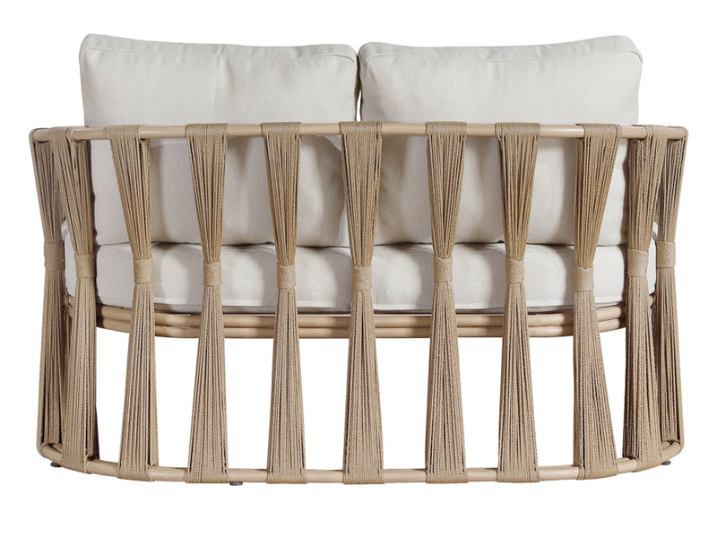 San Pietro 60.5" Wide Resilient Waterproof Fabric Upholstered Patio Loveseat