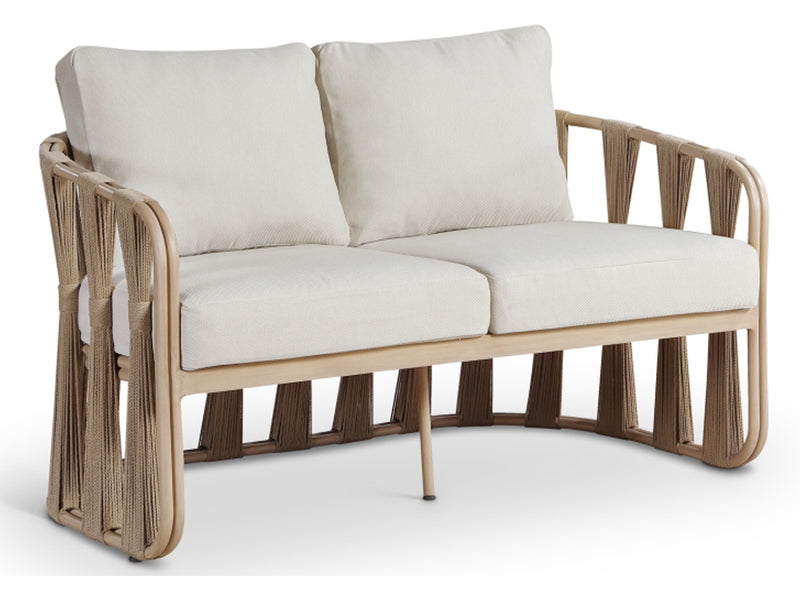 San Pietro 60.5" Wide Resilient Waterproof Fabric Upholstered Patio Loveseat