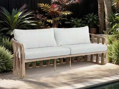 San Pietro 90.5" Wide Resilient Waterproof Fabric Upholstered Patio Sofa