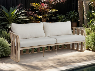 San Pietro 90.5" Wide Resilient Waterproof Fabric Upholstered Patio Sofa