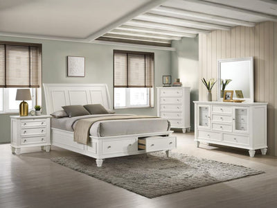 Sandy Beach Storage Platform Bed