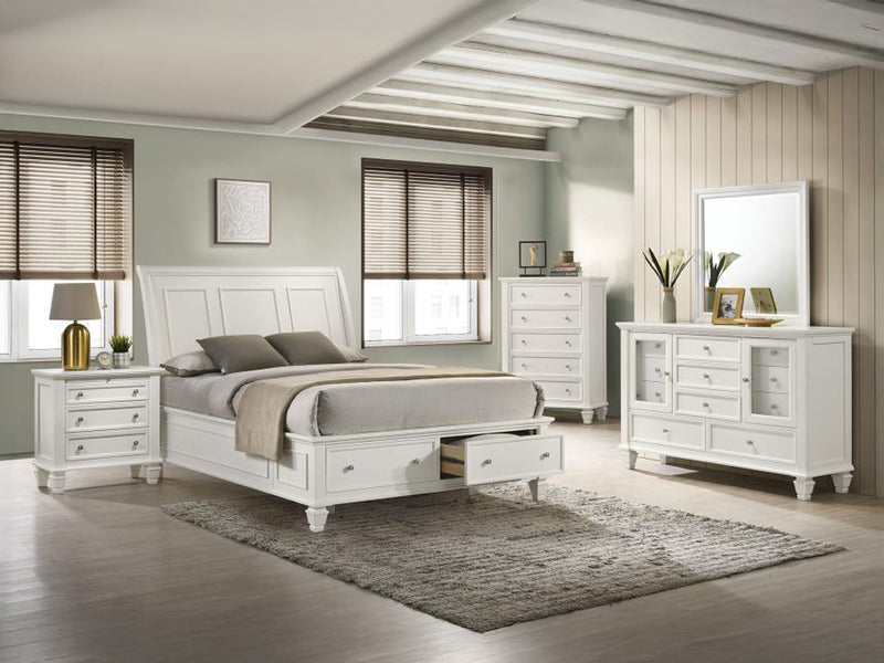 Sandy Beach Storage Platform Bed