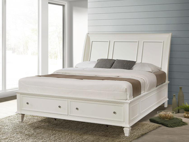 Sandy Beach Storage Platform Bed