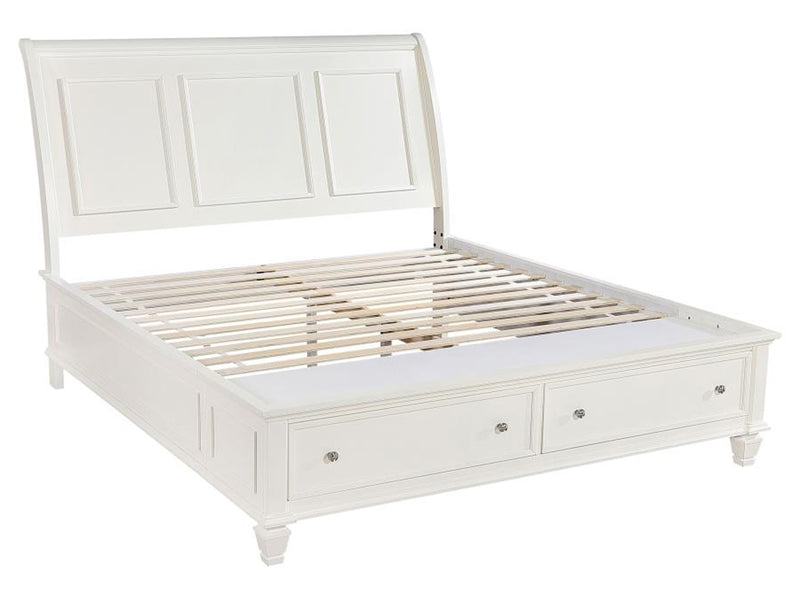 Sandy Beach Storage Platform Bed